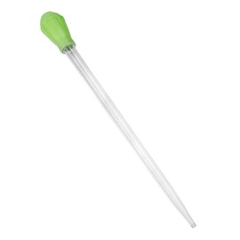 Filhome 50 ML Coral Feeder Long Syringe, Aquarium Long Syringe Dropper Pipette Turkey Baster for Marine Fish Feeding （Green/Long Syringe)