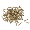 sourcing map Small Tiny Brass Nails 1.2x10mm for DIY Decorative