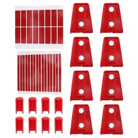 AUTOKAY Door Hinge Covers for Jeep Wrangler JK Unlimited 4-Door 2007-2018, Hinge Cover Trim Red