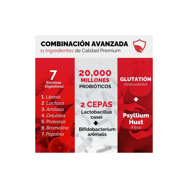 OBY Enzimas Digestivas Avanzadas: 7 Enzimas + 20 Billones Probióticos