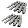 Saipe 10pcs Magnetic Pentagon Head Screwdriver Bits Set 1/4 Inch