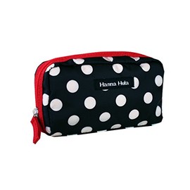 Hanna Hula (hannah) Flat Pet singurufasuna-po-ti Pocket with mini pouch Lightweight Dog Polka Black