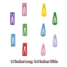 100pcs Baby Hair Clips for Girls with Storage Box - Adorable Hair Accessories for Girls, Light and Safe Hair Clips for Baby Hair （Seven Colors are1.1 inches Long, 0.4 inches Wide ）
