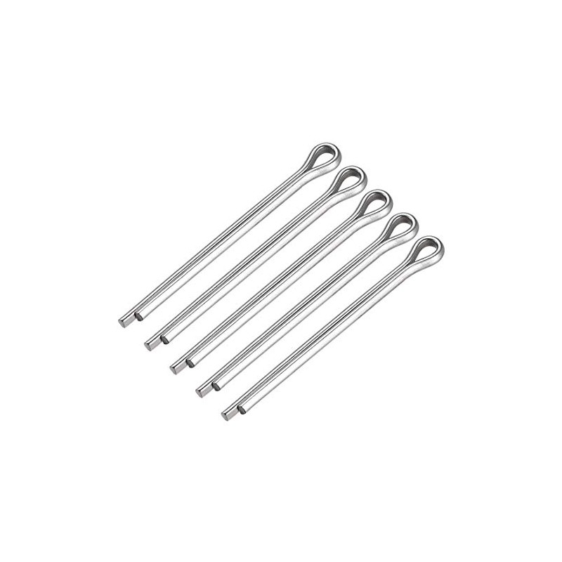 sourcing map Split Cotter Pin - 4mm x 50mm 304