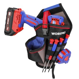 WORKPRO Drill Holster with Quick-Release Buckle, Heavy Duty 1680D Oxford Fabric, Velcro Design, Professional Impact Driver Holster for Workers, Home Improvement - Durable Tool Holster, Right Hand