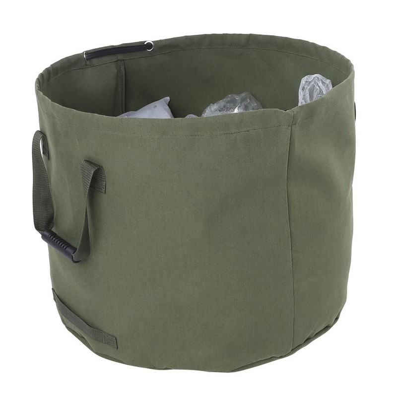 Portable Waterproof Reusable Canvas Garden Leaf Waste Bag, Garden Lawn