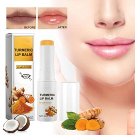 2 Pack Turmeric Lip Balm for Dark Lips with Turmeric Oil, Lip Brightener for Smokers Dark Lip, Lip Scrub for Dark Lips to Lighten, Lip Exfoliator Scrub for Lip Softening & Hydration