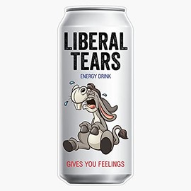 HOF Trading Liberal Tears Energy Drink Vinyl Sticker Waterproof Decal Laptop Wall Window Bumper Sticker 5"