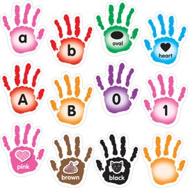Really Good Stuff EZ Stick High-Five Letters, Numbers, Shapes, and Colors - 108 Decals
