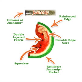 Doggijuana | Tuffer Chewer Mini Refillable Watermelon Slice Toy