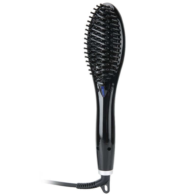 Hair Straightener Comb Ceramic Anion Temperature Control Hair Straightener Brush