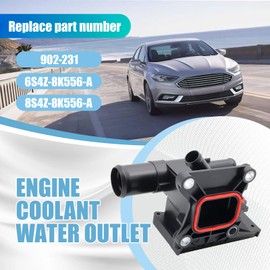 Engine Coolant Water Outlet Compatible with Ford Escape Focus Fusion, Compatible with Mercury Tribute L4 2003-2017, Replacement for 902-231, 6S4Z-8K556-A, 8S4Z-8K556-A