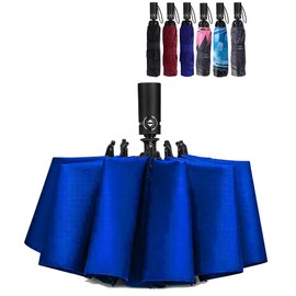 NOOFORMER Compact Reverse Folding Umbrella Automatic Windproof Travel Inverted Umbrellas
