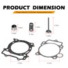 Cylinder Head Exhaust Intake Valve & Spring Gasket Kit for