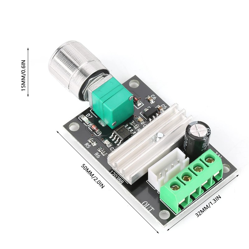 Domary DC 6V 12V 24V 3A PWM Motor Speed Control