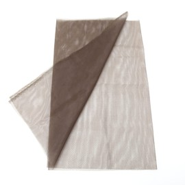 BTWTRY 1/2 Yard Dark Brown Lace Net Material for Wigs Making & Repair Wig Caps Closures and Frontals Foundation Wig Accessories 43inchx18inch (Dark Brown-1/2 Yard)