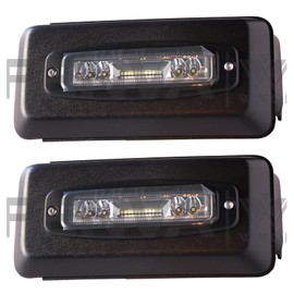 WXQP Front Bumper Insert Lights Guards Bumper Caps Cover with Light Left and Right for Ford F150 2018 2019