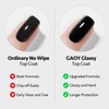 GAOY Gel Top Coat, Base Coat and Cuticle Oil Set,