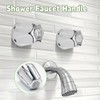 Biaungdo Black Shower Knob Replacement Set of 2, Bathtub Faucet