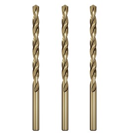 Hss Cobalt Drill Bit Set 1/2 in. x 6 in. Aircraft Extension Extra Long Deep Hole Drilling-3Pcs