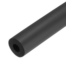 QUARKZMAN Pack of 2 Pipe Insulation Foam Pipe Insulation Pipe 12 mm (1/2 Inch) ID 26 mm OD 20 Inch Thermal Insulation for Handle Support, Black