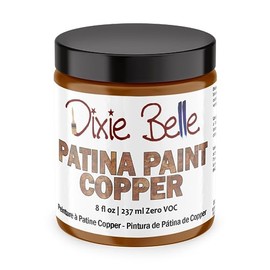 Dixie Belle Patina Paint - Patina Finishing for Aged, Weathered Metal Look - Metallic Impersonation DIY Paint (Copper, 8 Fl Oz)