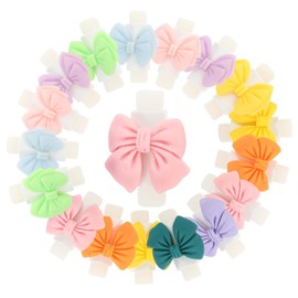 TEHAUX 10Pairs Mixed Color Bowknot Cable Protectors Durable Phone Charging Line Covers Excellent Protection for Data Cables Prevents Bending Tearing Compatible with All