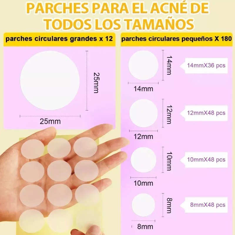 //- Paquete Con 2 Parches Hidrocoloides Veganos Para El Acné