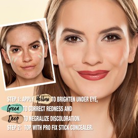 Professional Concealer Corrector Stick, Buildable Medium Coverage Concealer, Natural Coverage, Long Lasting, Vegan Formulation (#4, Medium)