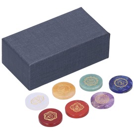 7 Multiple Pyramid Chakras, Crystal Stone Set, Pyramid Chakras, Colourful Stones, Natural Stones, Gemstones Decoration