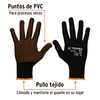 Truper GU-442, Guantes de poliéster con puntos de PVC en