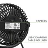 Holmes 4” On-The-Go Personal Fan with Clip – 3 Speed