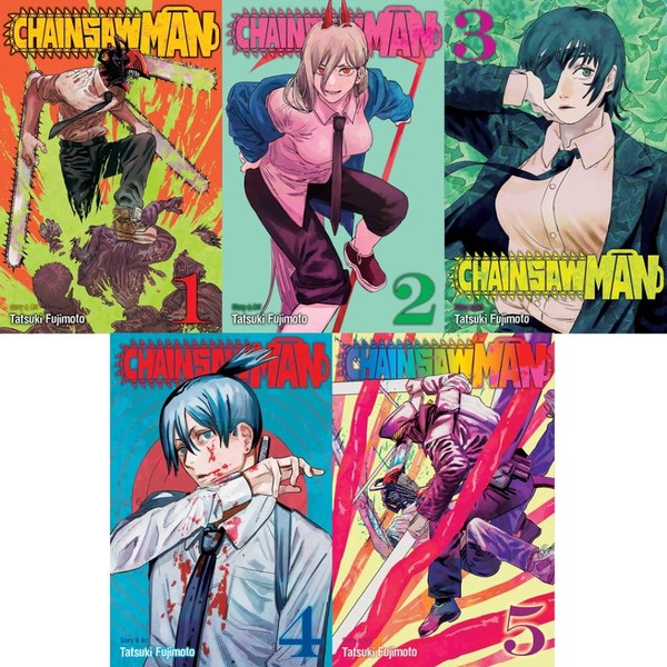 Chainsaw Man, Vol. 1-5 Bundle Set (Tatsuki Fujimoto (Author))