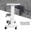 White Beauty Salon Trolley Cart with Socket Stand Rolling Cart