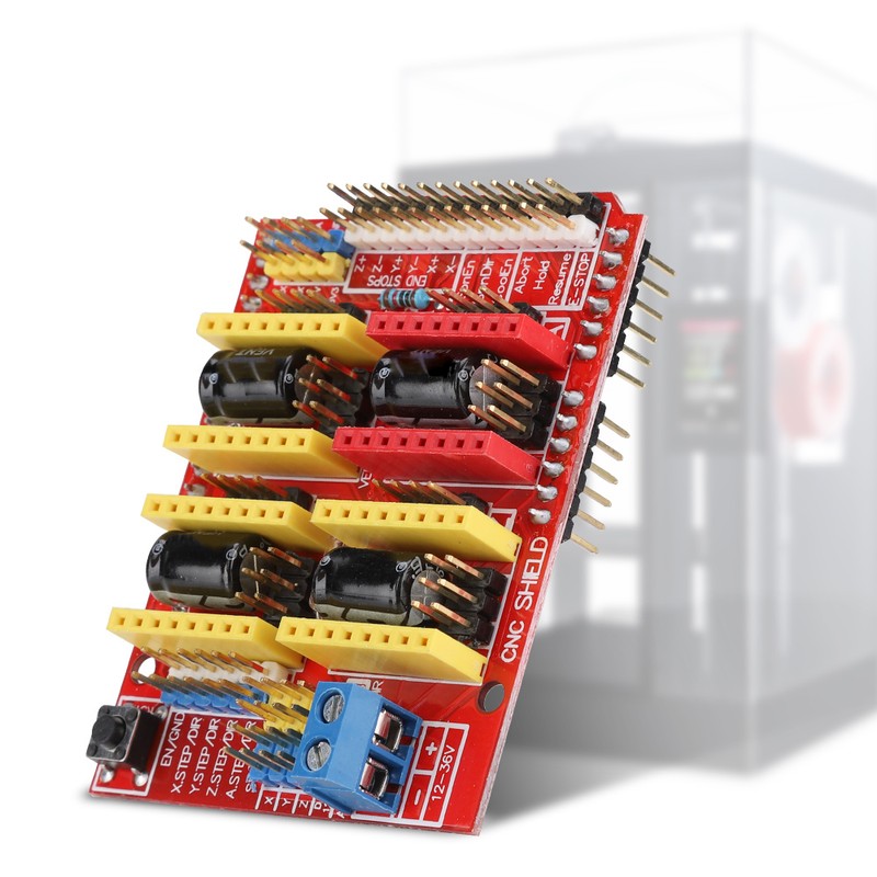 Witbot CNC Shield Expansion Board+drv8825 Stepper Motor Driver+Heat Sink for