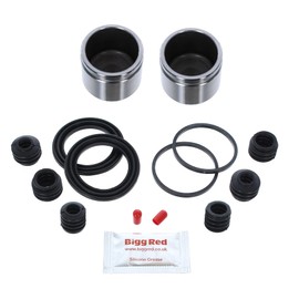 Bigg Red - Front Brake Caliper Repair Seal Kit & Piston - Compatible with Civic CRX Shuttle
