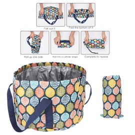 Lavabo Plegable para Pies, 21 L Portátil Bañera de Hidromasaje para Pies con Asa Plegable Resistente Al Agua con Cuerda para Remojar los Pies Cubo de Agua para el Baño para Viajes Spa