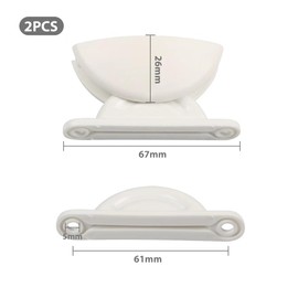 Pack of 2 Caravan Door Lock Caravan Door Lock Caravan Door Holder with Electric Drill for Caravan Motorhome Boat (White)