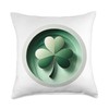 Patrick Shamrock Throw Pillow