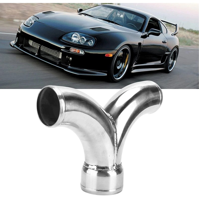 Unbranded Dual Air Intake Intercooler Pipe Fit for Twin Turbo