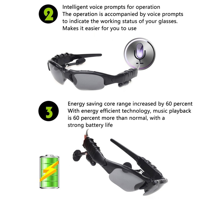 Wireless Bluetooth Sunglasses Professional Stylish Lightweight Eyesight Protection Smart Glasses