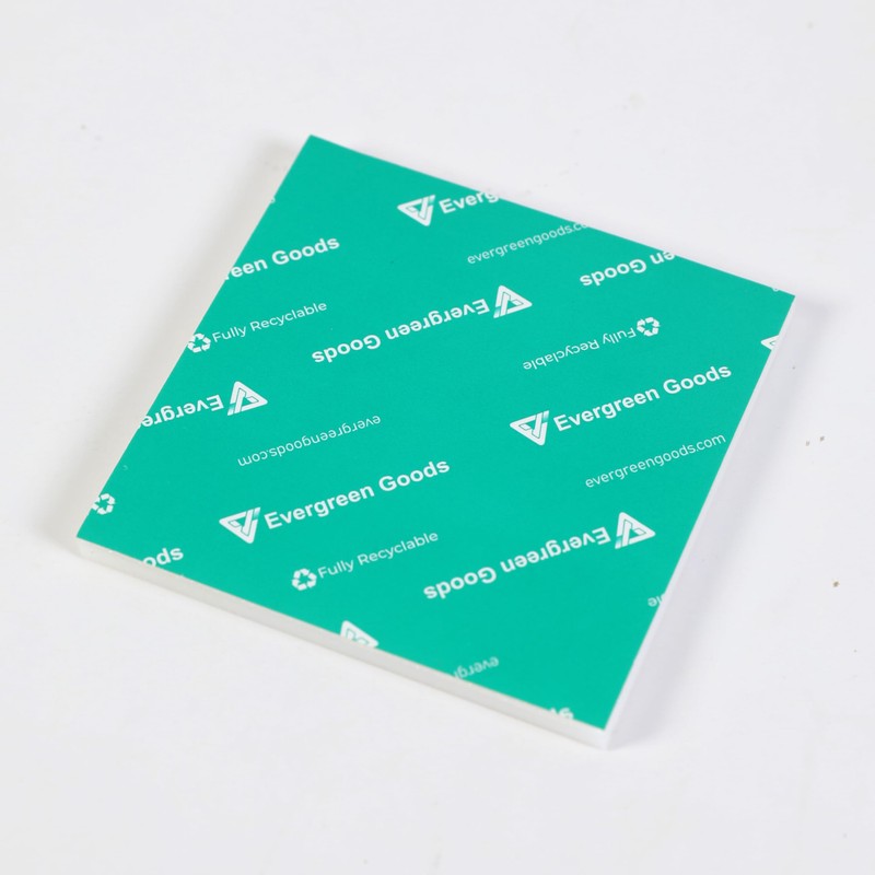 Evergreen Goods 12 Pads Smudge-Free Transparent Sticky Notes with Glitter,