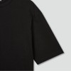 JAJU Women's Cotton Loose Fit 5-Button T-Shirt_Black