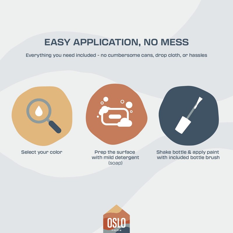 Oslo Home Touch Up Paint, Black, 20ml, Matte, w/brush in