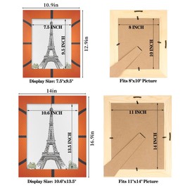 Mardesigns Basketball 8x10 Picture Frame Sport Balls Wall Gallery Photo Frames Fits 6x8 & 8 x10 Picture for Table Top Display and Wall Photo Frame