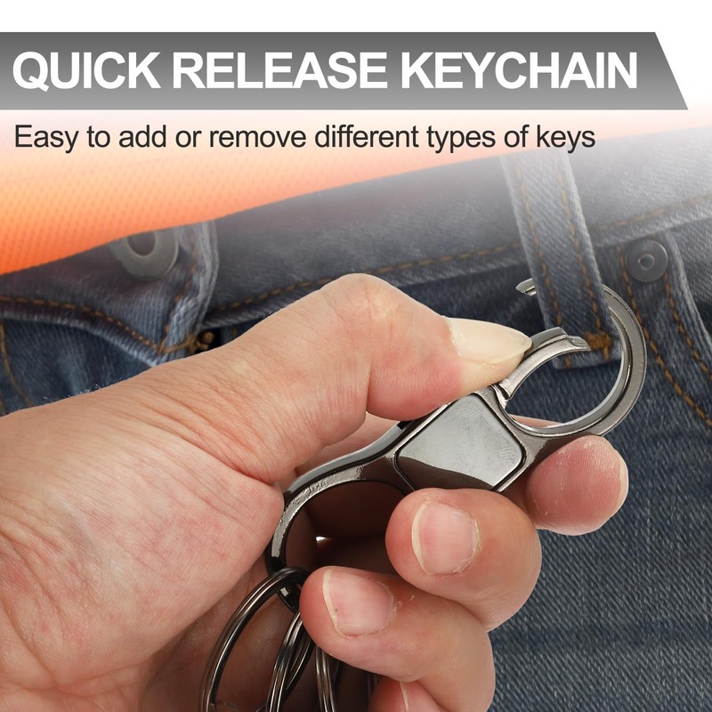 PATIKIL Key Chains for Car, Quick Release Keyring Heavy Duty