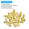 PATIKIL Brass Compression Insert, 25 Pcs 8mm OD x 6mm