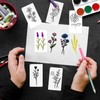 Botanical Flower Stencils for Crafts Small Wildflower Floral Paint Stencil