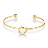 Philip Jones Gold Plated Love Knot Cuff Bangle