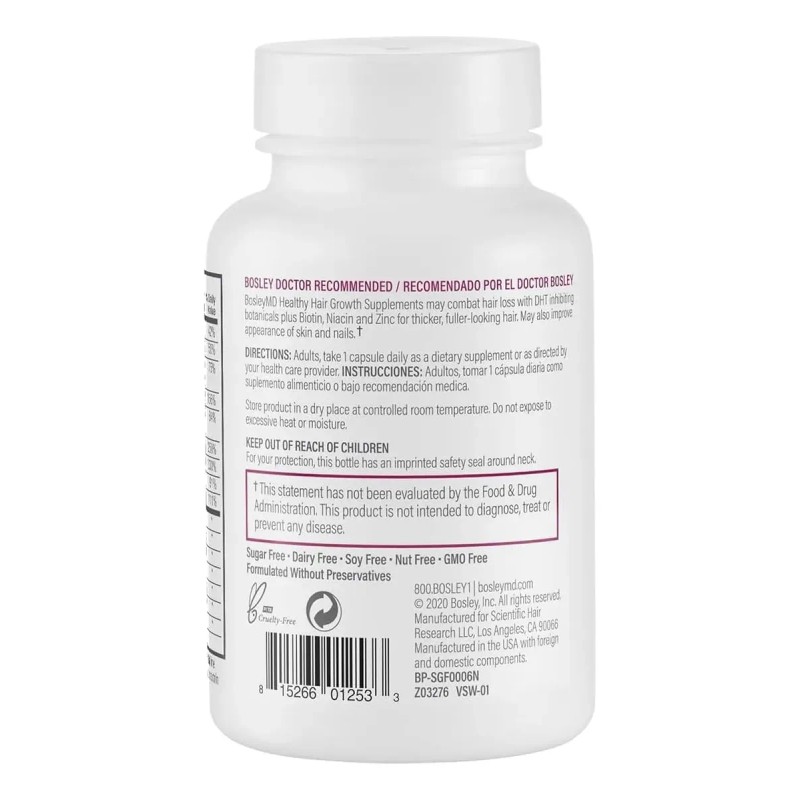 Suplementos Crecimiento Cabello Femenino Ingred